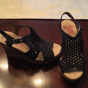 Jellypop Navy Wedges